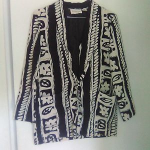 Entourage women's light blazer shirt jacket M